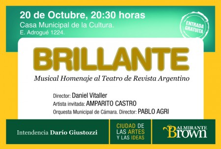 BRILLANTE. Musical Homenaje al Teatro de Revista Argentino